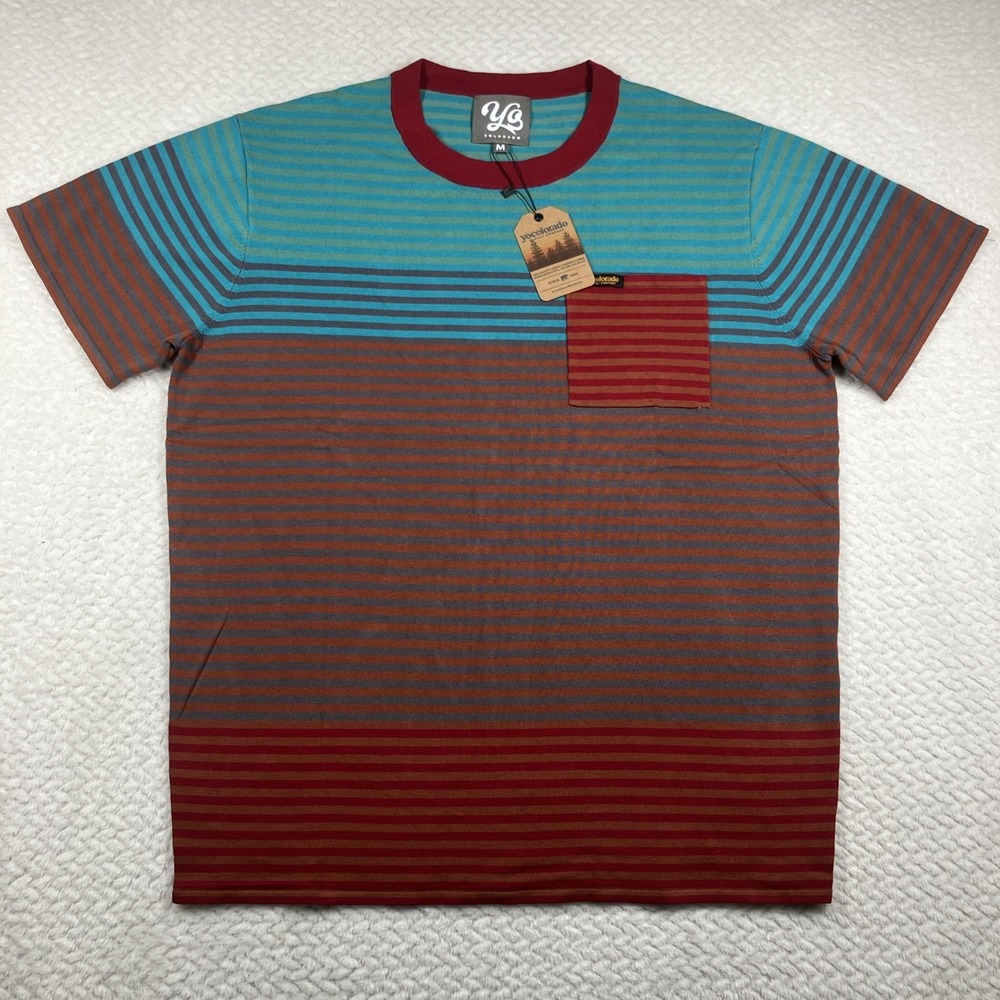 NWT YoColorado Mens‎ T Shirt Medium Stripes